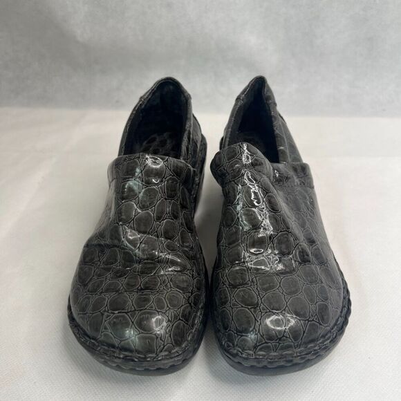 BOC Born Concept Faux Croc Dark Gray Slip On Clog Size 6.5 - Picture 6 of 6